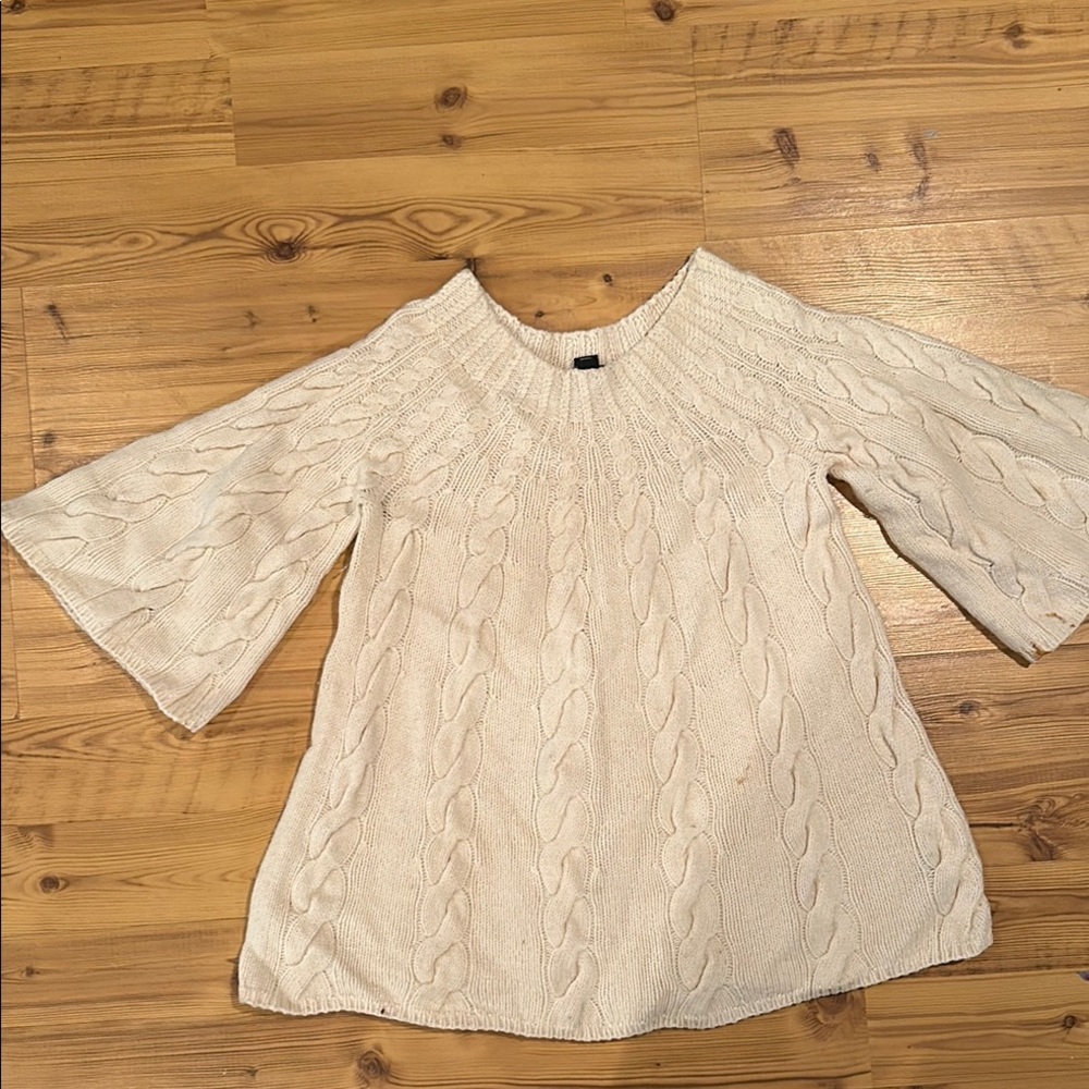 Christopher & Banks Cream Knit Sweater